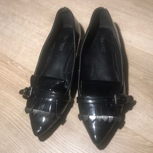 Nine West black flats size6.5 US